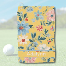 Geeignete Niedliche Retro-Blume für Frauen Golfer