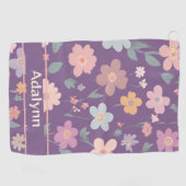 Geeignete Niedliche Vintage Blumengeschenke für Fr Golfhandtuch (Horizontal)