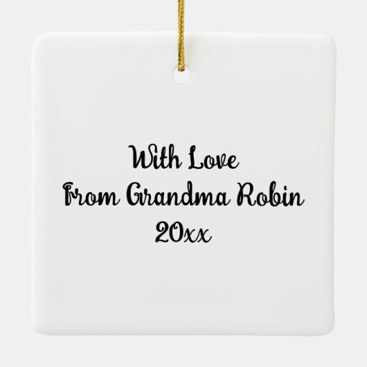 Geeignete Oatmessen-Geschenke für Oma-Kekse Keramikornament (Rückseite)