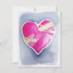 Geeignete rosa Herzwasser-Illustration für Karte