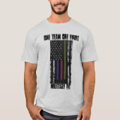 Geeignete T - Shirtflagge des Militärs T-Shirt (Vorderseite)
