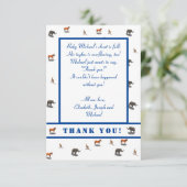 Geeignete Tiere Dankeskarte (Stehend Vorderseite)