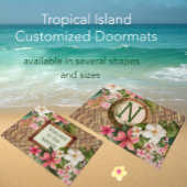 Geeignete Tropen Willkommen auf den Inseln Fußmatte