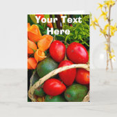 Geeignete tropische Früchte Karte (Gelbe Blume)