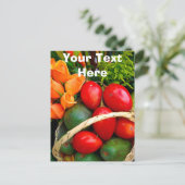 Geeignete tropische Früchte Postkarte (Stehend Vorderseite)