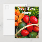 Geeignete tropische Früchte Postkarte (Vorne/Hinten)