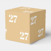 Geeignete Werbegeschenke mit weißer Buchstabenzahl Geschenkschachtel (Rückseite)