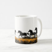 Geeignete Wild Pferde und Wilde Blume Tasse (VorderseiteRechts)
