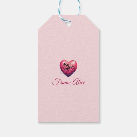 Geeigneter Valentinstag-Hund Geschenkanhänger (Rückseite)