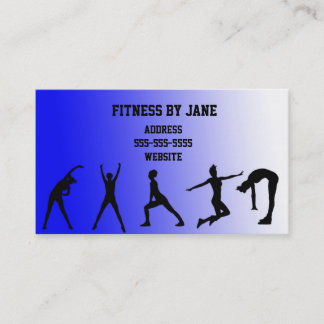 geeignetes Blau Visitenkarte