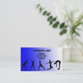 geeignetes Blau Visitenkarte (Stehend Vorderseite)