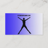 geeignetes Blau Visitenkarte (Rückseite)