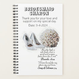 Geeignetes Christliches Faith Bridesmaid-Geschenk Planer
