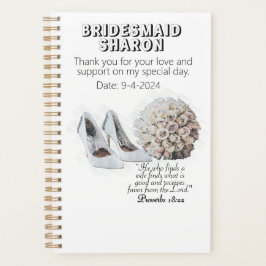 Geeignetes Christliches Faith Bridesmaid-Geschenk Planer