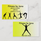 geeignetes Gelb Visitenkarte (Vorne/Hinten)