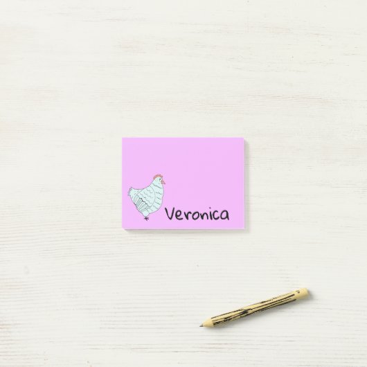 Geeignetes Huhn Post-it Klebezettel (Auf Schreibtisch)