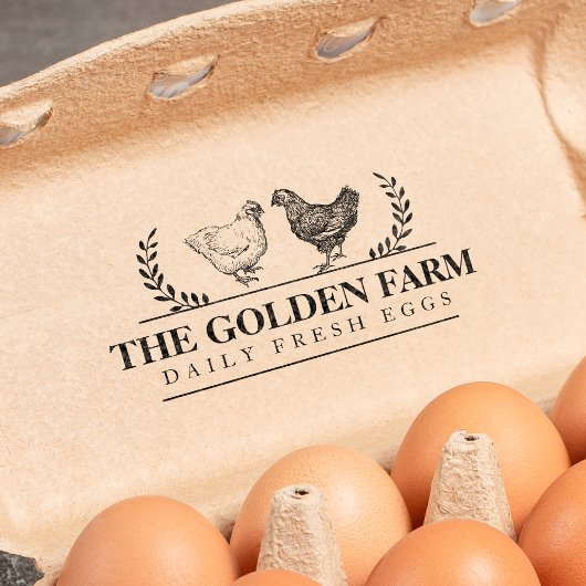 Geeignetes Hühnereiunternehmen Permastempel