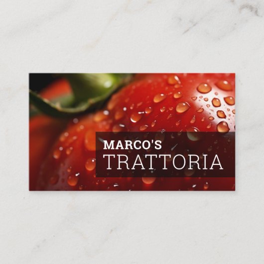 Geeignetes italienisches Foto Visitenkarte (Vorderseite)