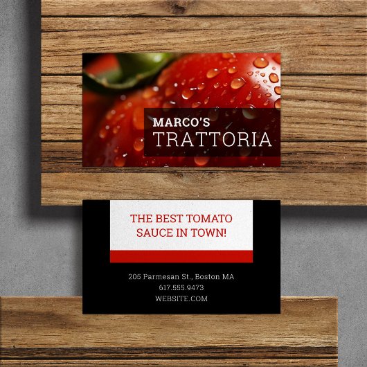 Geeignetes italienisches Foto Visitenkarte