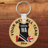 Geeignetes Netball Schlüsselanhänger (Vorderseite)