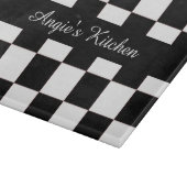 Geeignetes Schwarz-weißes Scheckerbrei-Kitchengerä Schneidebrett (Ecke)