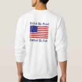 Geeint sind wir gespalten fallen Mens Sweatshirt (Rückseite)