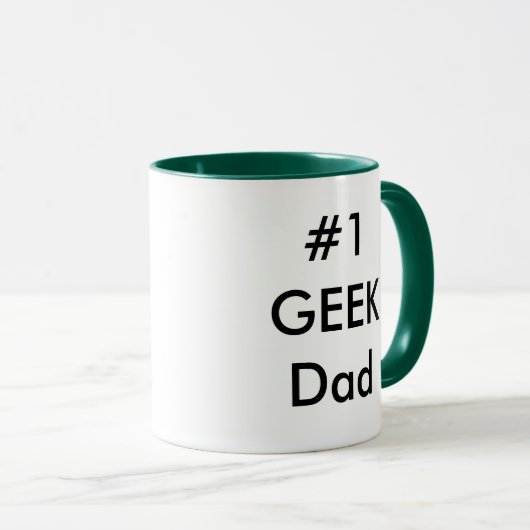 GEEK #1 Vater Tasse (VorderseiteRechts)