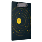 Geek Abstrakt Stars und Mond Klemmbrett (Rechts)