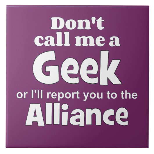 Geek Alliance wf Fliese (Vorderseite)