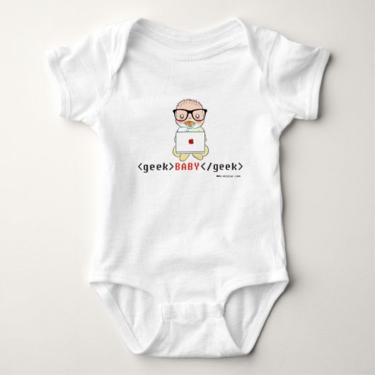 Geek Baby Strampler (Vorderseite)