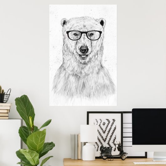 Geek bear poster (Heimbüro)