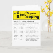 Geek Beekeeping (Debuggen) - Grußkarten Karte (Gelbe Blume)