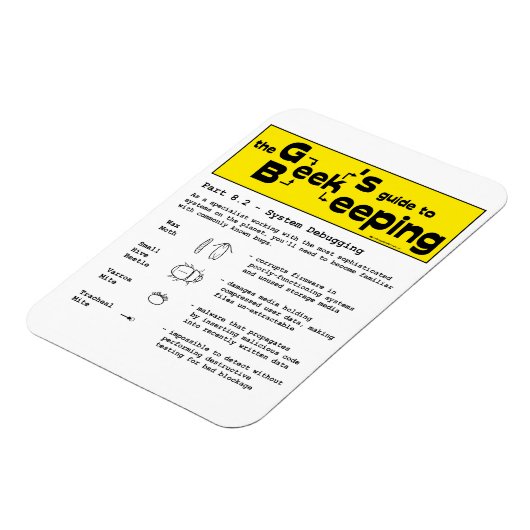 Geek Beekeeping (Debuggen) - Magnet (Linke Seite)