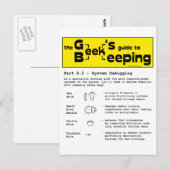 Geek Beekeeping (Debuggen) - Postkarte (Vorne/Hinten)