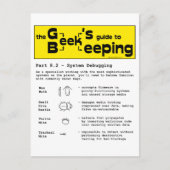 Geek Beekeeping (Debuggen) - Postkarte (Vorderseite)