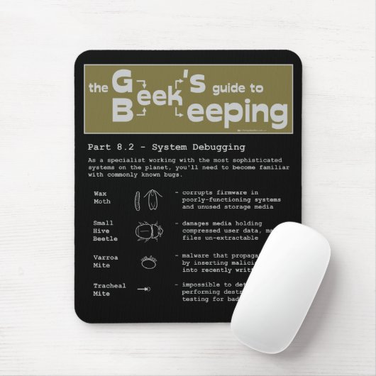Geek Beekeeping (Debugging) - Mousepad (Mit Mouse)