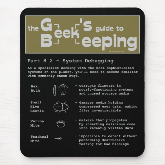 Geek Beekeeping (Debugging) - Mousepad (Vorne)