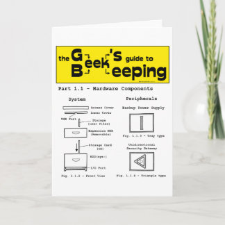 Geek Beekeeping (Hardware) - Grußkarte Karte