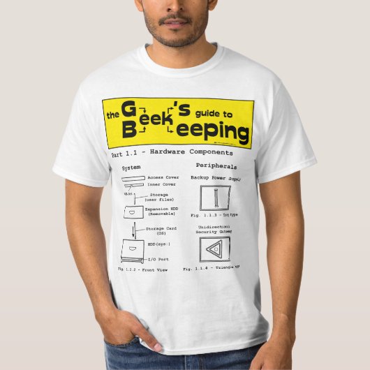 Geek Beekeeping (Hardware) - Weißer T - Shirt (Vorderseite)