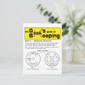 Geek Beekeeping (Netzwerke) - Postkarte (Stehend Vorderseite)