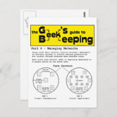 Geek Beekeeping (Netzwerke) - Postkarte (Vorne/Hinten)