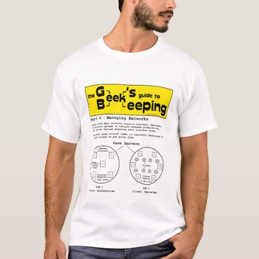 Geek Beekeeping (Netzwerke) - Weißer T - Shirt (Vorderseite)