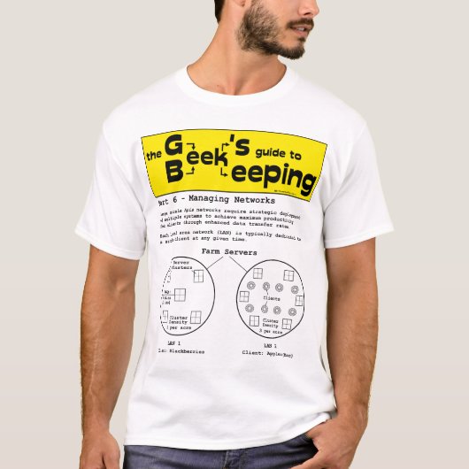 Geek Beekeeping (Netzwerke) - Weißer T - Shirt (Vorderseite)