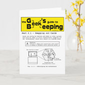 Geek Beekeeping (Swapping Cards) - Grußkarten Karte (Gelbe Blume)