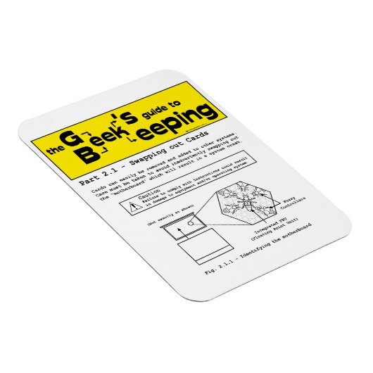 Geek Beekeeping (Swapping Cards) - Magnet (Rechte Seite)