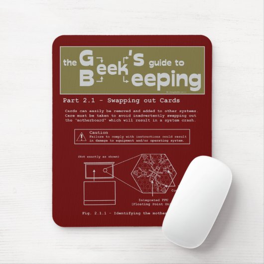 Geek Beekeeping (Swapping Cards) - Mousepad (Mit Mouse)