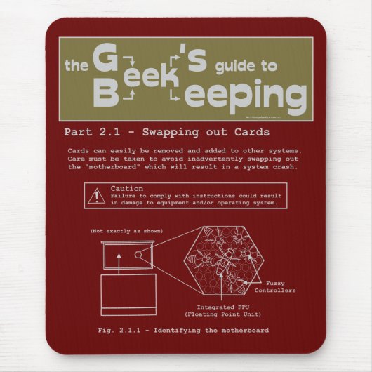 Geek Beekeeping (Swapping Cards) - Mousepad (Vorne)