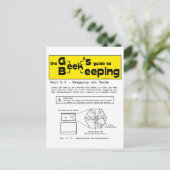 Geek Beekeeping (Swapping Cards) - Postkarte (Stehend Vorderseite)
