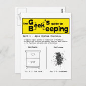 Geek Beekeeping (Systemübersicht) - Postkarte (Vorne/Hinten)