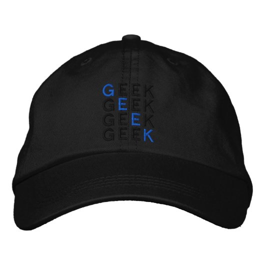 GEEK BESTICKTE BASEBALLKAPPE (Vorderseite)